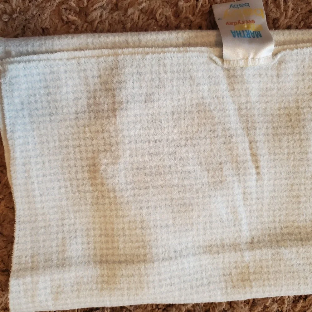Martha Stewart Gingham Print Baby Blabket Vintage‎